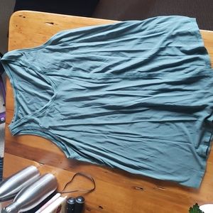Lululemon drape front green tank